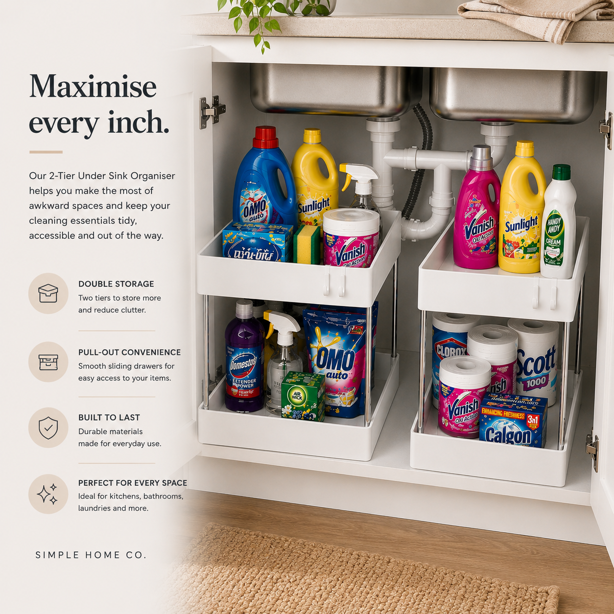FlexiRack™ | Multi-Purpose Sliding Organiser