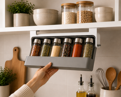 SpiceSlide™ Under-Shelf Spice Rack