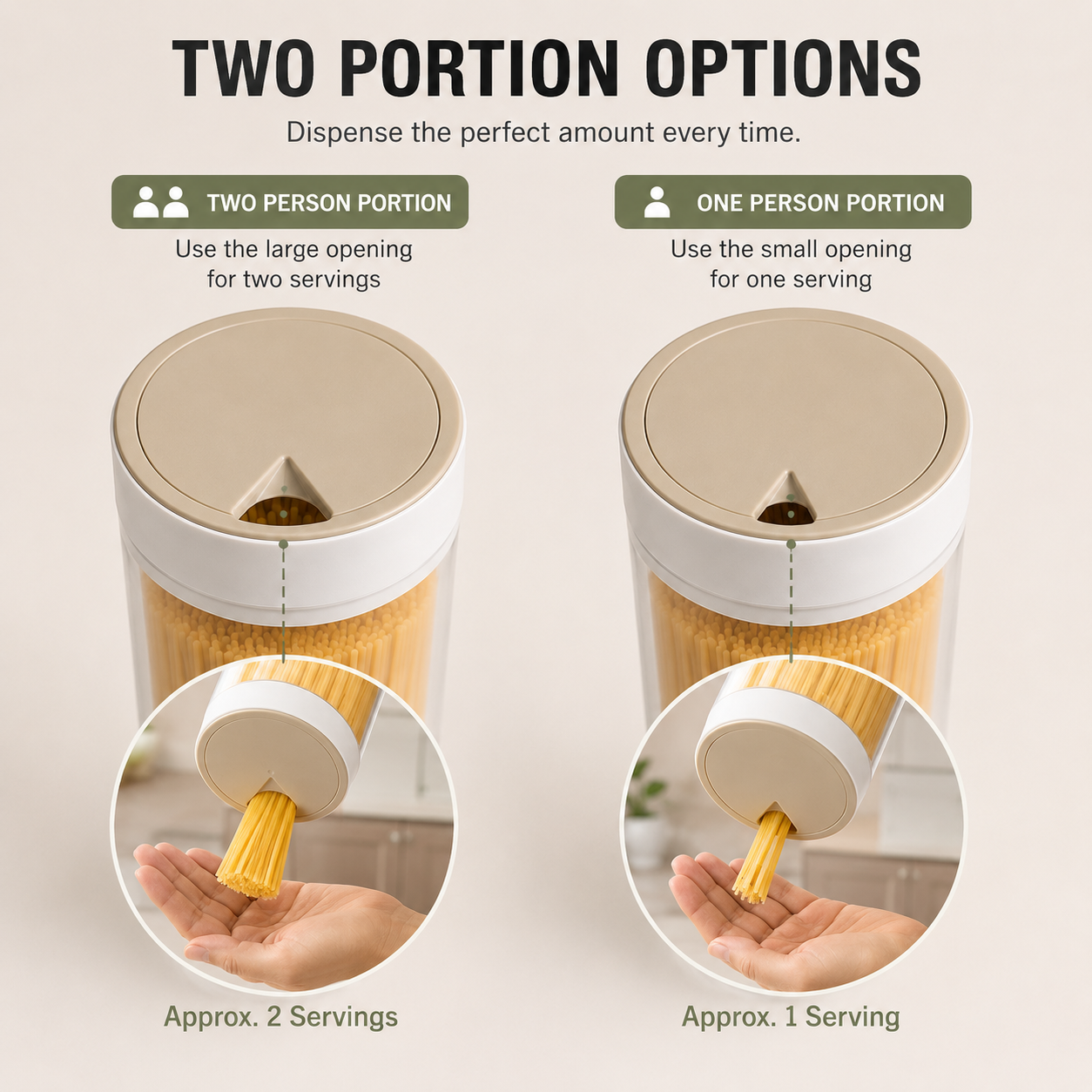 PastaPod™ Pasta Storage Container