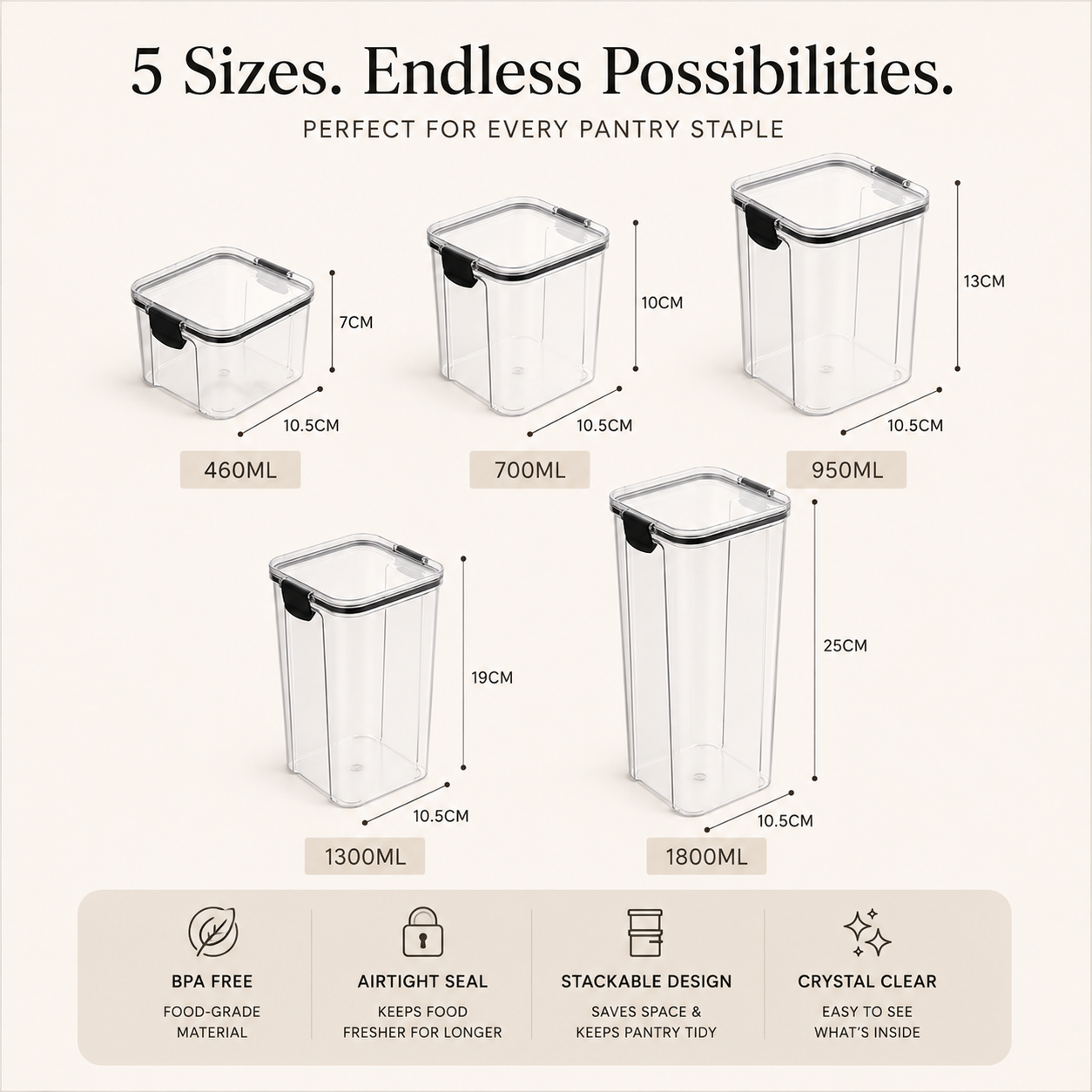 PantryPod™ | Airtight Pantry Containers