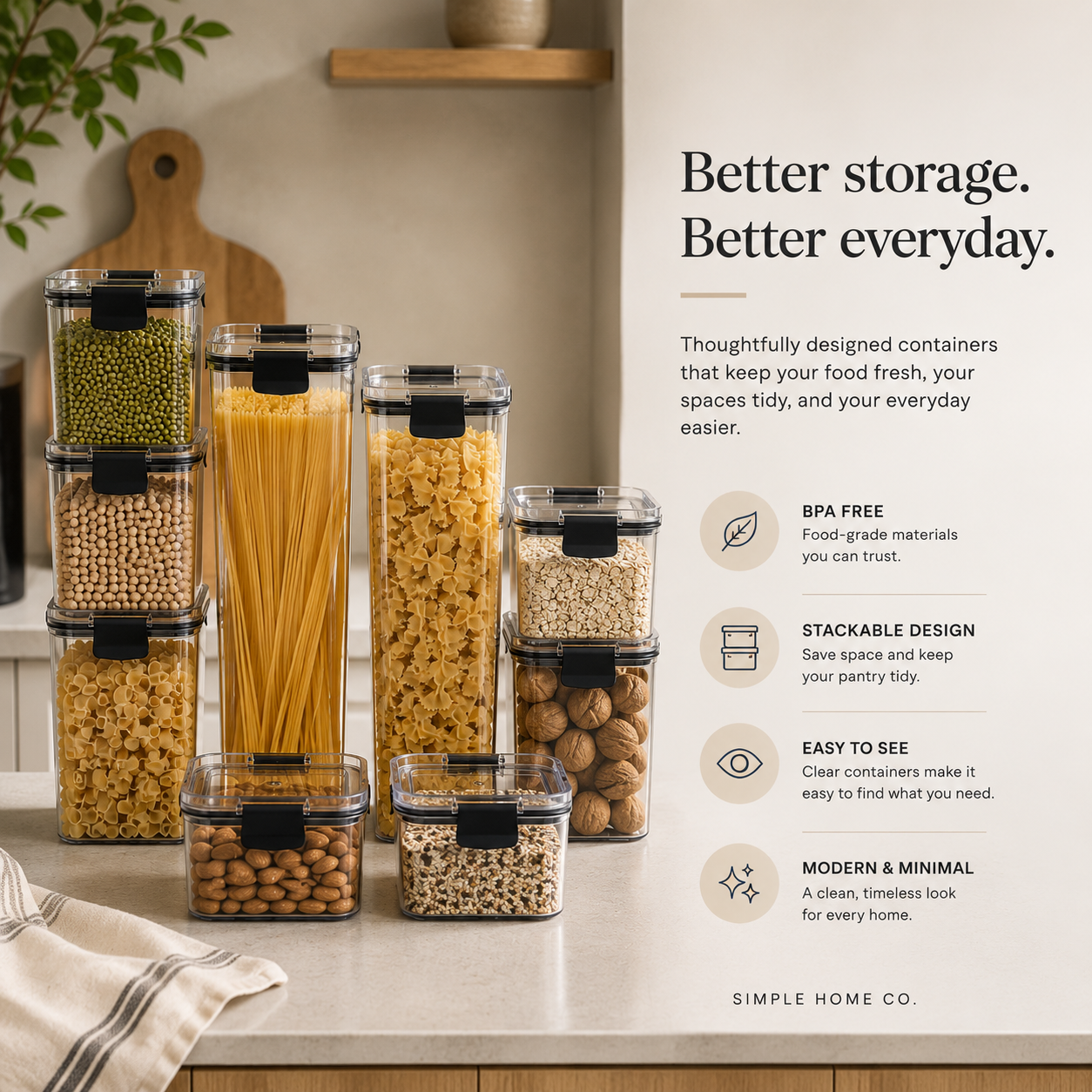 PantryPod™ | Airtight Pantry Containers