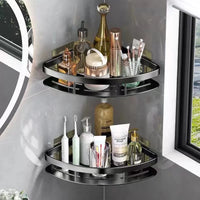 CornerFlow™ | Nail-Free Corner Shower Shelf