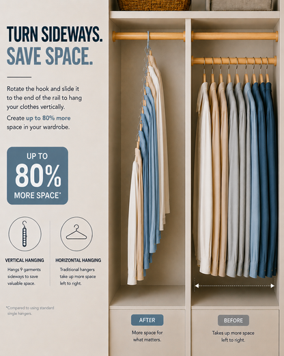HangSmart™ | 9-in-1 Space-Saving Hanger