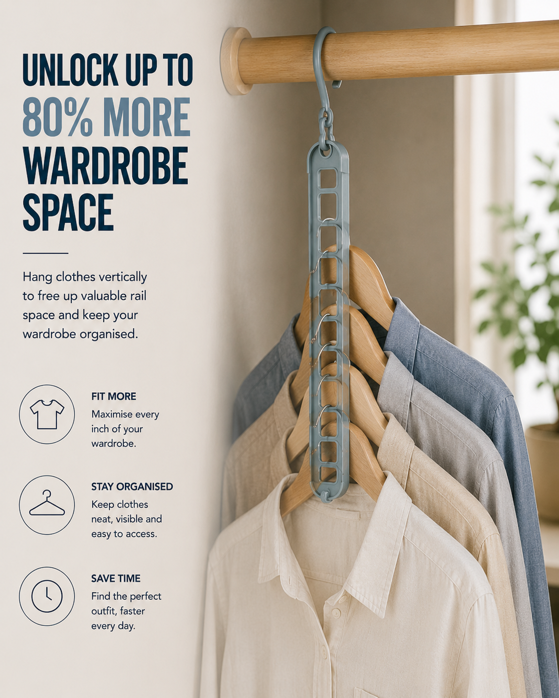 HangSmart™ | 9-in-1 Space-Saving Hanger