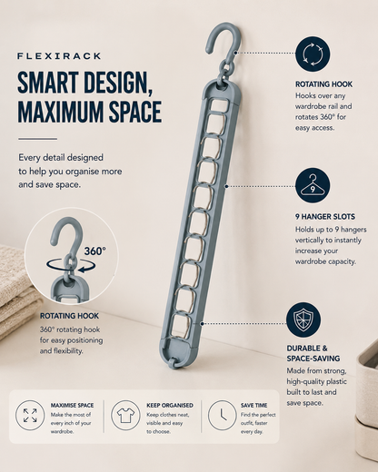 HangSmart™ | 9-in-1 Space-Saving Hanger