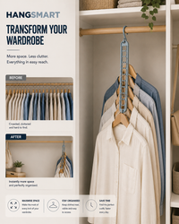 HangSmart™ | 9-in-1 Space-Saving Hanger