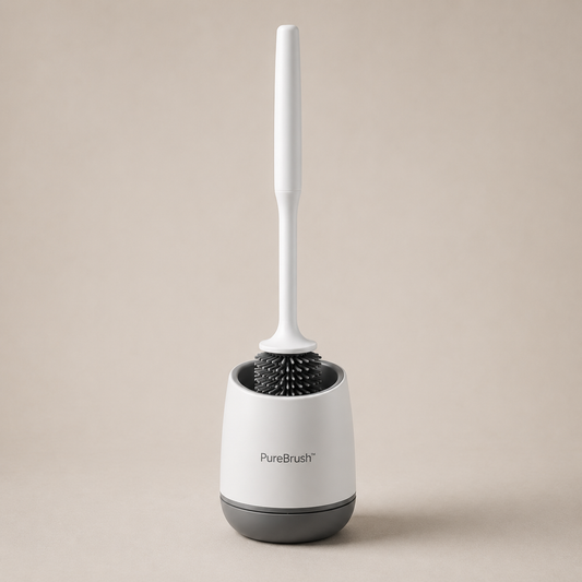 PureBrush™ Silicone Toilet Brush & Quick-Dry Holder