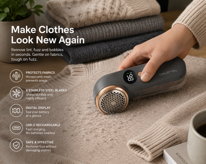 LintLift™ Pro Rechargeable Fabric Shaver
