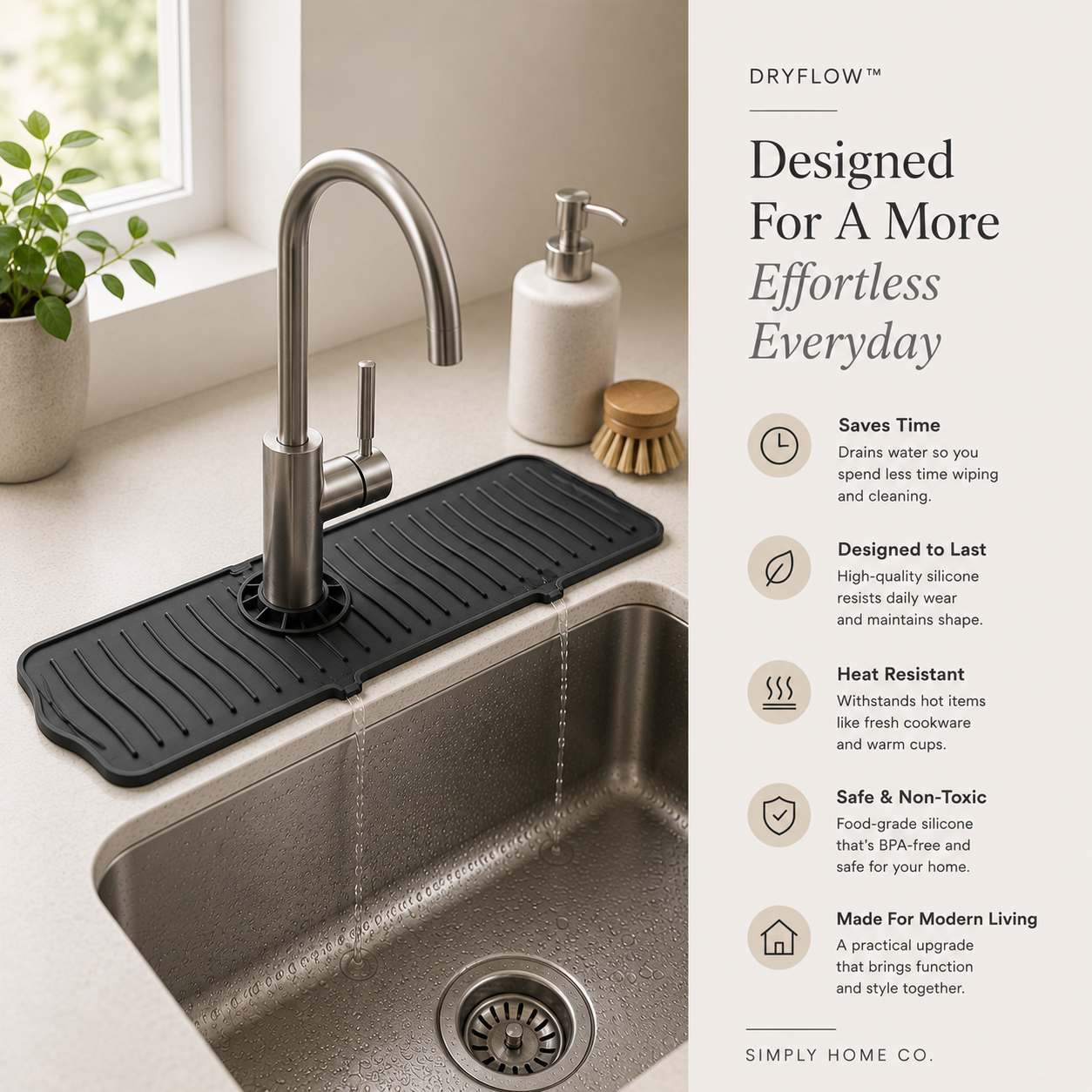 DryFlow™ | Sink Splash Mat