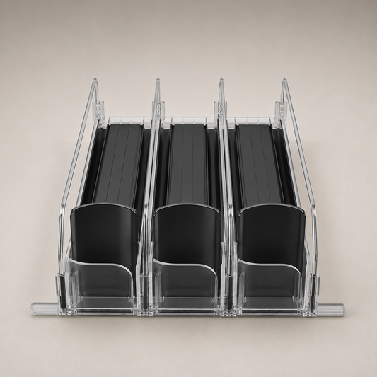 ChillFlow™ Adjustable Fridge Can Dispenser & Organizer