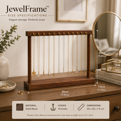 JewelFrame™ Wooden Jewellery Display Stand