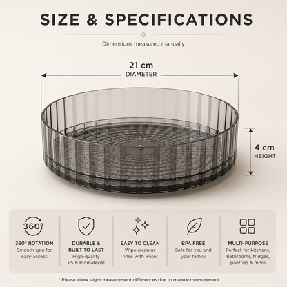 SpinStore™ 360° Rotating Storage Tray
