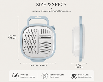 PrepPod™ | Multi-Function Grater Container