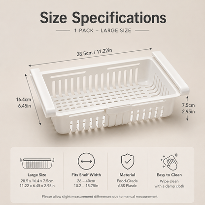 FridgeSlide™ | Expandable Fridge Basket